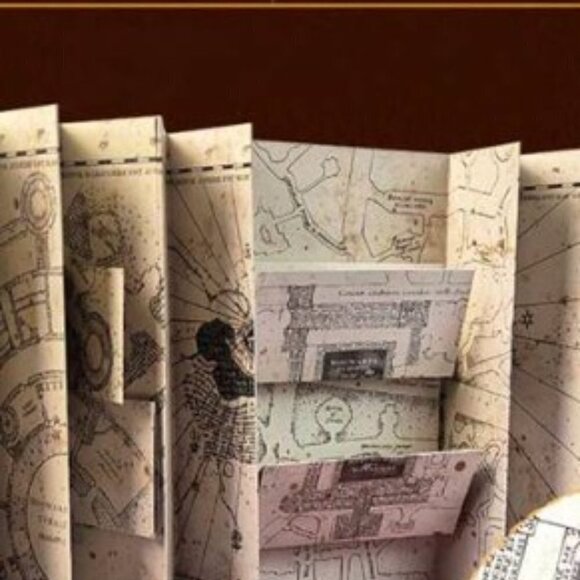 Harry Potter Official Authorized Map of The Marauder's School of Magic Hogwarts - Picture 4 of 5